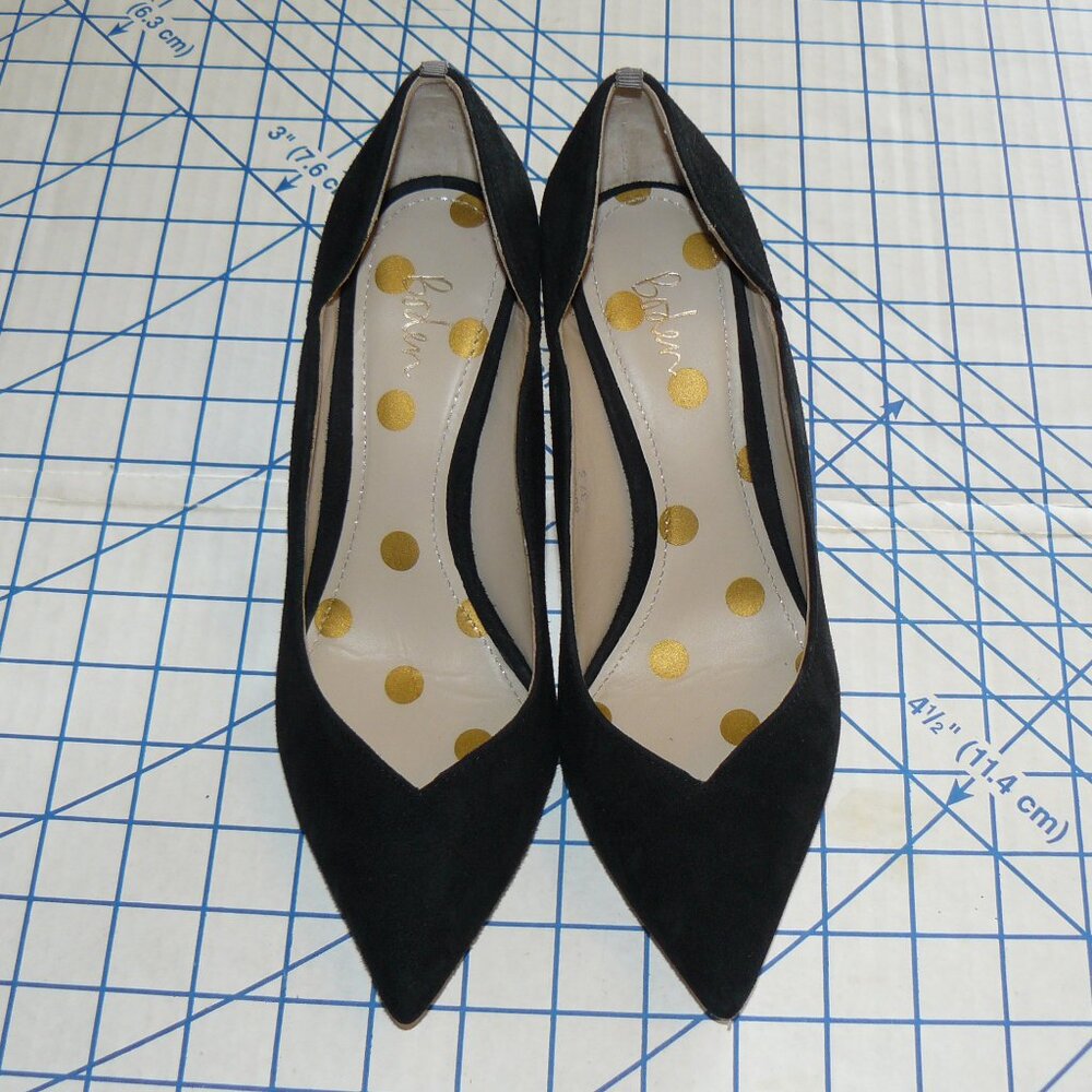 Boden Black Suede Classic Pumps